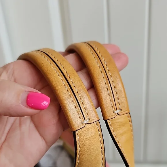 Vintage Coach Hampton Pastel Stripes Small Tote Bag #1888 Pink GUC - Picture 7 of 15